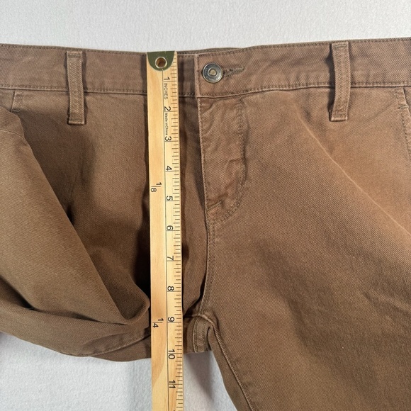 Vince Jeans Womens 30 Brown Skinny Trouser Crop Mid Rise Moss Stretch - Picture 9 of 13